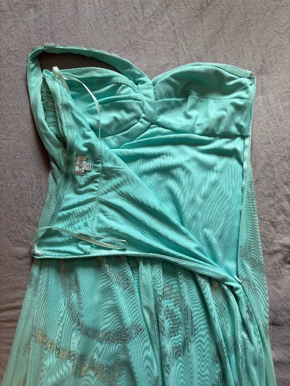 Cache One-Shoulder Prom Dress (Size 2) - Picture 6 of 7